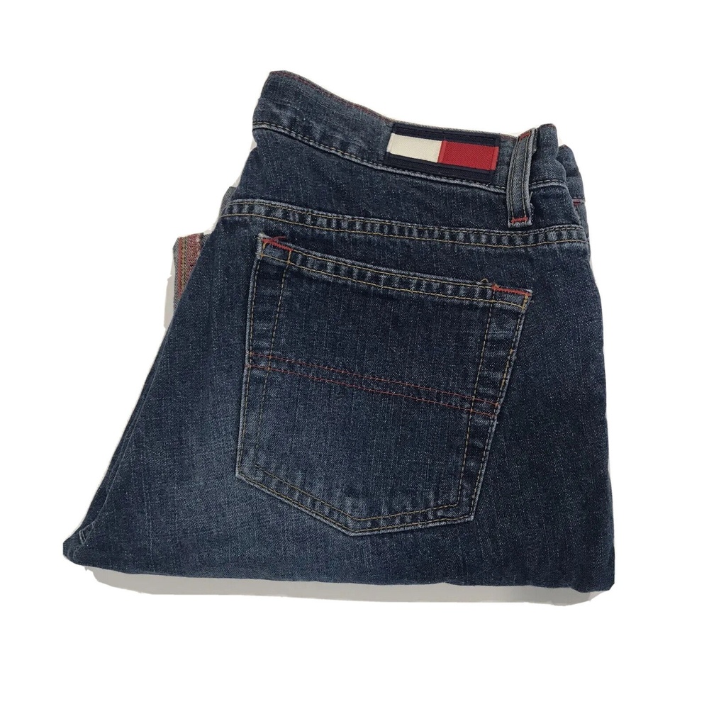 Vintage Y2K Tommy Jeans Cropped Capri TOMMY GIRL Logo Cuffed Women's Jr.…